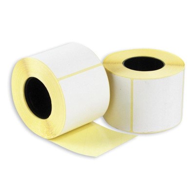 Термотрансферная этикетка 58х60 полуглянец 400 штук в рулоне 