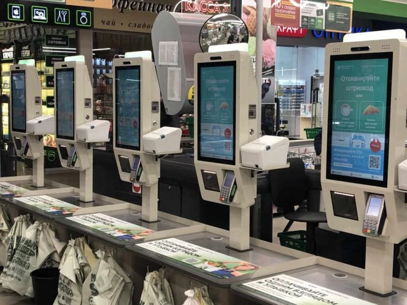 Кассы самообслуживания в магазине